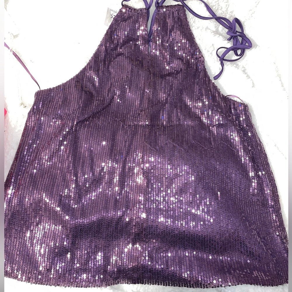 Lumiére purple sequin blouse - Picture 5 of 7